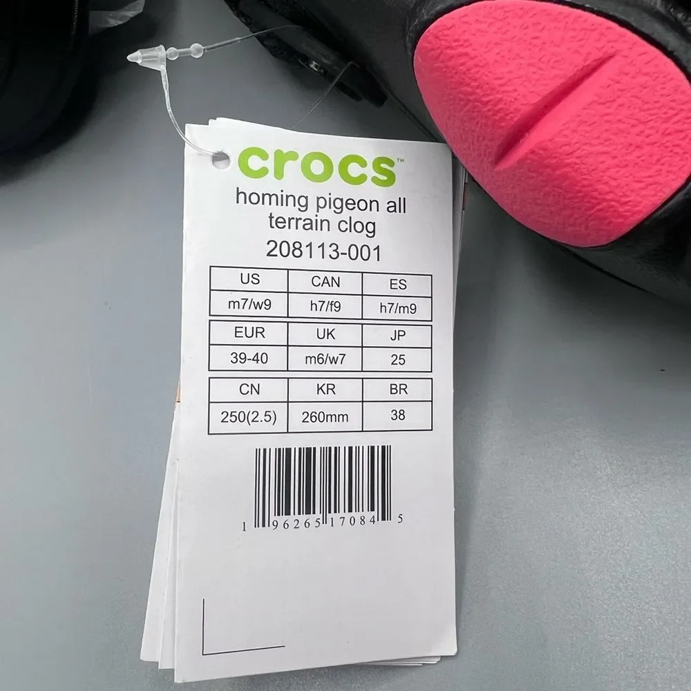 Staple Homing Pigeon × Crocs All-Terrain Clog Black Unisex Size Men’s 7